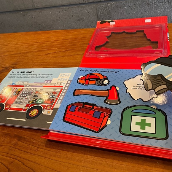 Firefighter Book with Puzzle Pieces - Picture 8 of 11